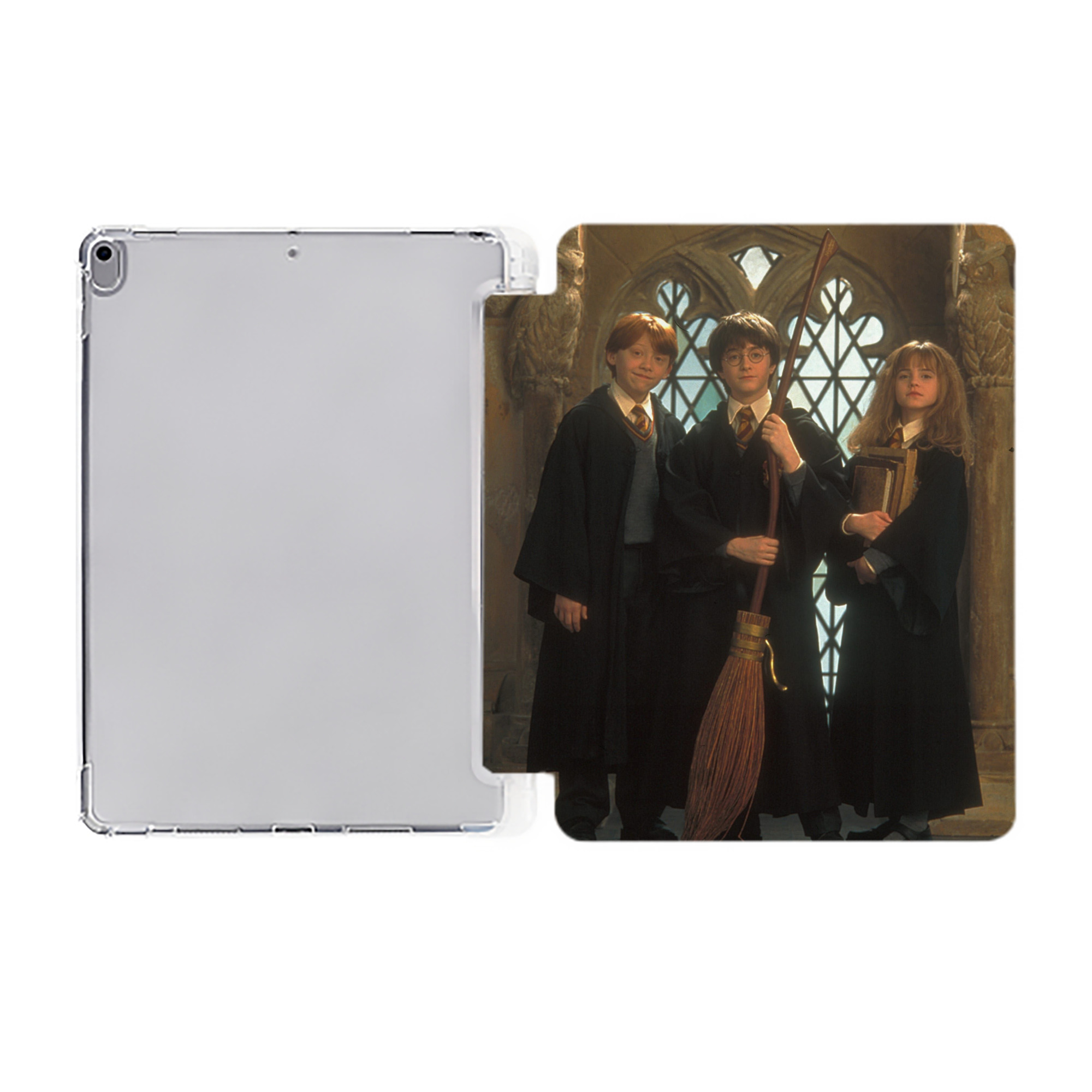 （画像用） Harry Potter ハリー・ポッターシリーズ IPad ケース ペン収納付き 三つ折りスタンド PUレザー×シリコン 対応機種9.5/10.5/10.9インチ